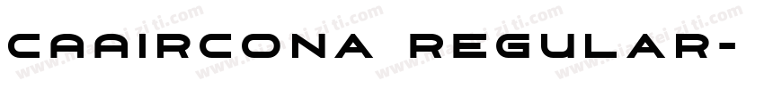 CAAircona Regular字体转换